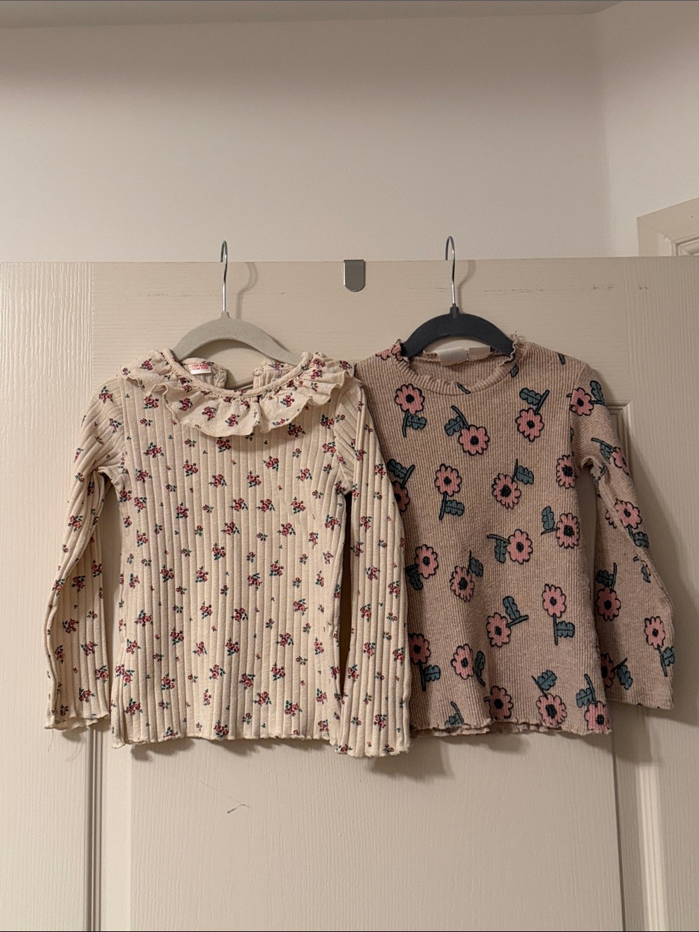 Zara 2 Long Sleeve Top with Pink Floral Print